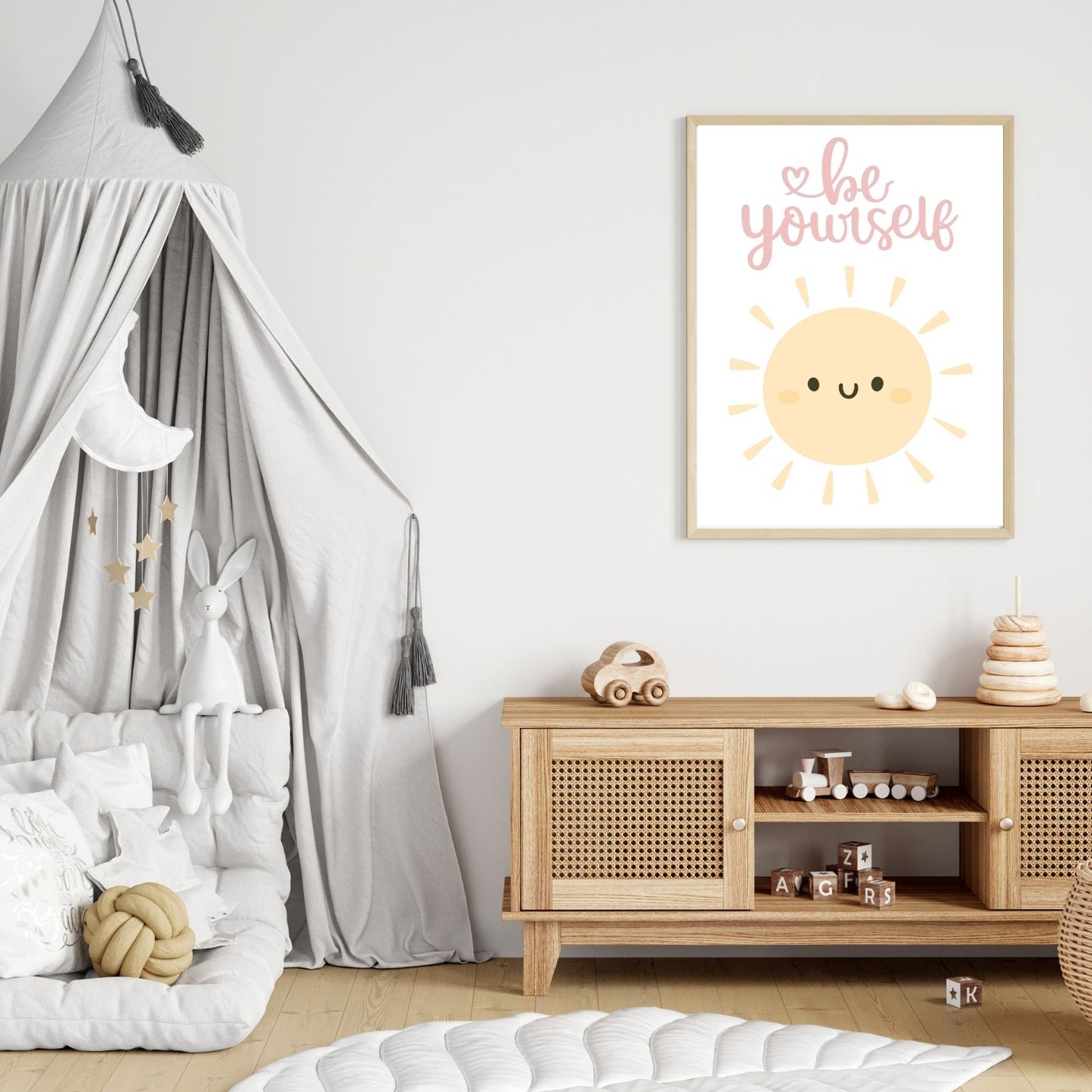 Girl's Poster Set - Nursery Décor Prints - Pink Inspirational Quotes