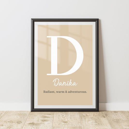 Customised Name Print - Nursery Décor - Baby Room Personalised Wall Art