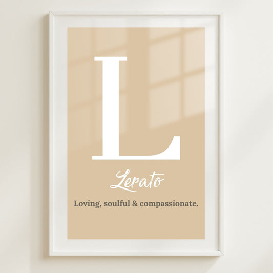 Customised Name Print - Nursery Décor - Baby Room Personalised Wall Art