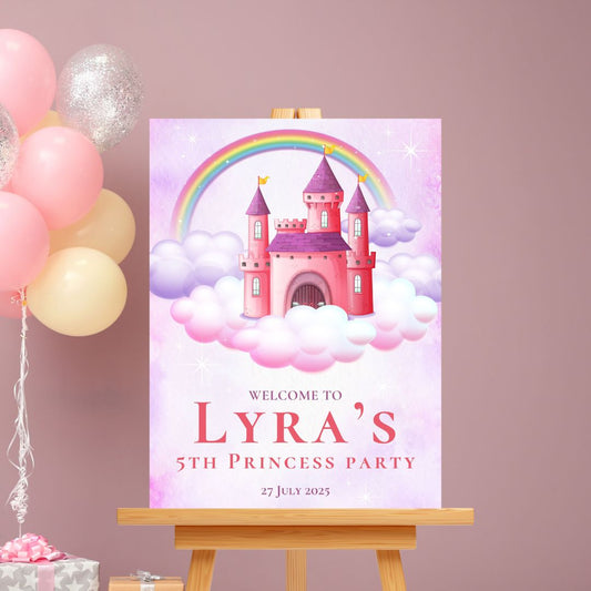 SassiBloom Customised Girl's Birthday Party Decor - Personalised Event Sign Board - South Africa