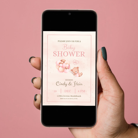 Baby Shower Digital E-Invitation Invite - Design Invitation - South Africa Custom Invite