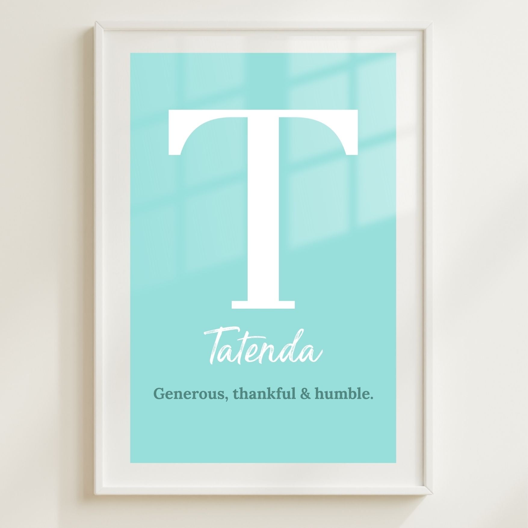 Customised Name Print - Nursery Décor - Boy's Room Personalised Wall Art