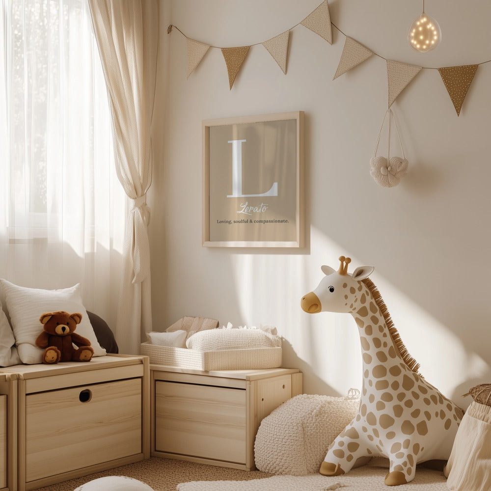 Customised Name Print - Nursery Décor - Baby Room Personalised Wall Art