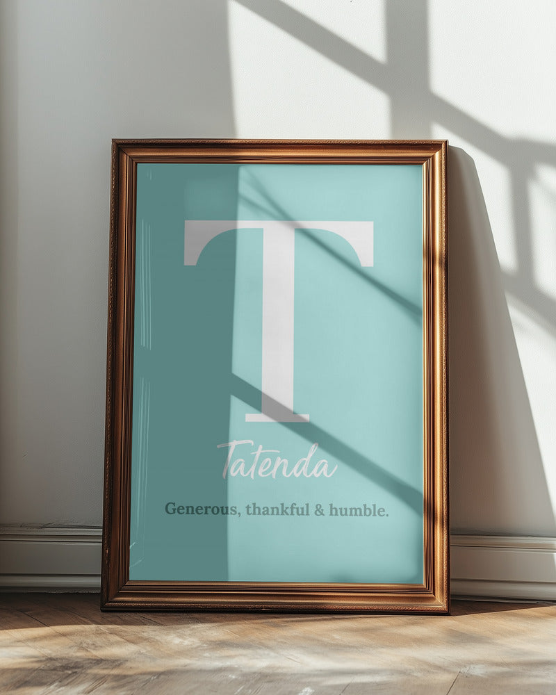 Customised Name Print - Nursery Décor - Boy's Room Personalised Wall Art