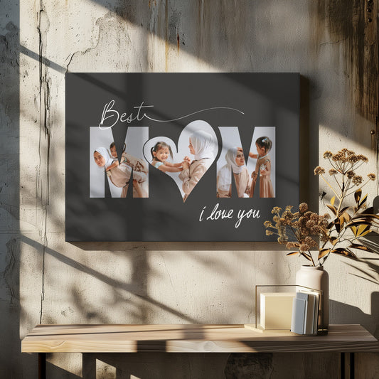 Custom Photos on Canvas: 'Best Mom' Collage