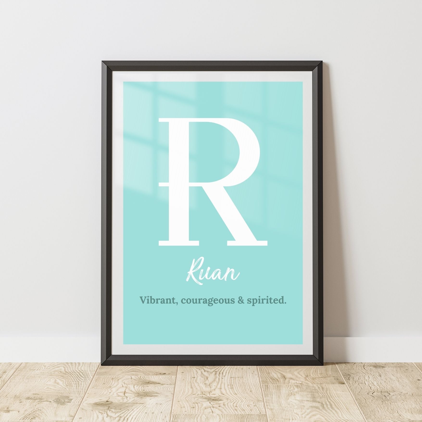 Customised Name Print - Nursery Décor - Boy's Room Personalised Wall Art
