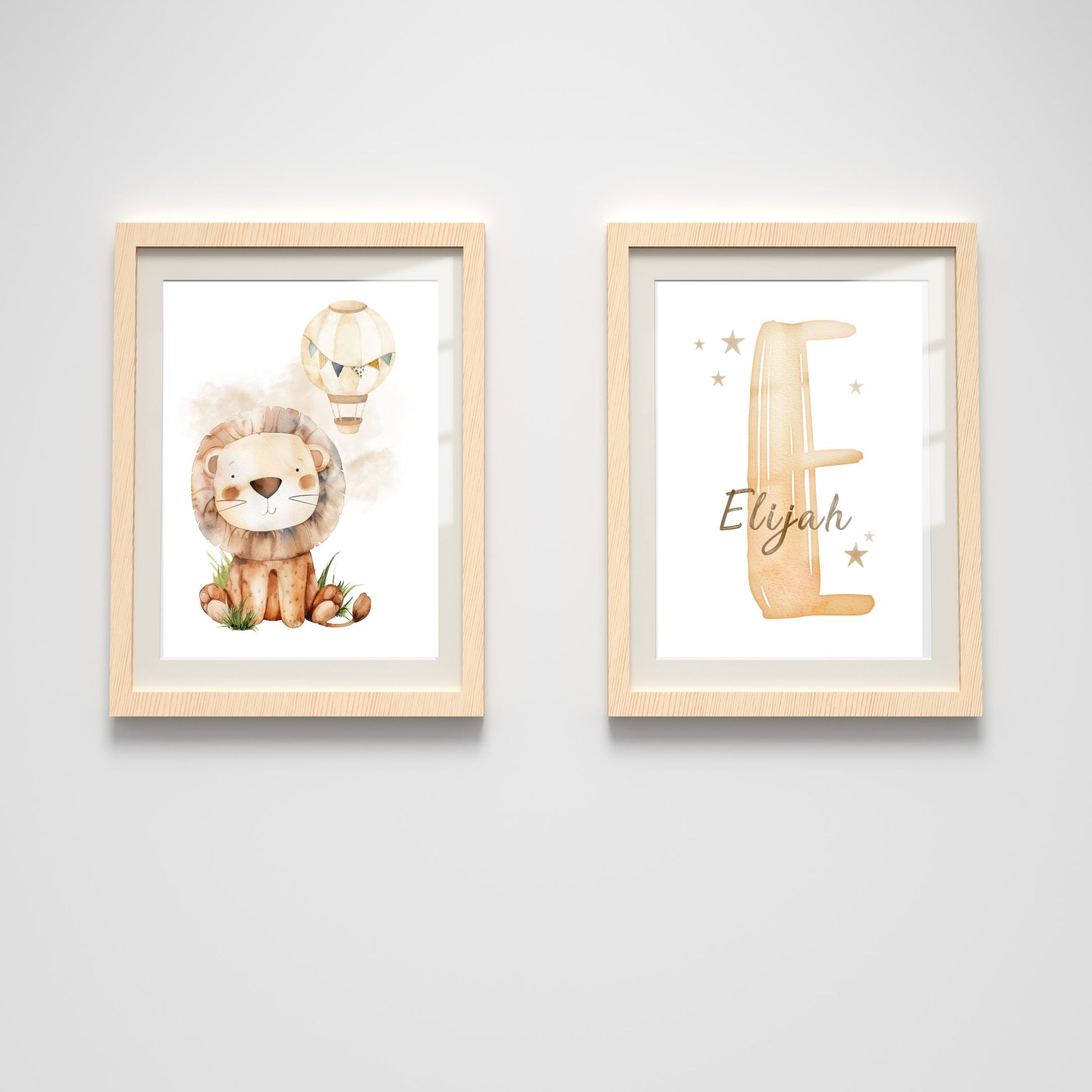 Personalised Custom Name Wall Art | Decor Print for Baby Kids Nursery Room | SassiBloom